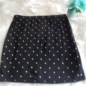 Polka Dot Pencil Skirt Old Navy Stretchy SZ Lg New